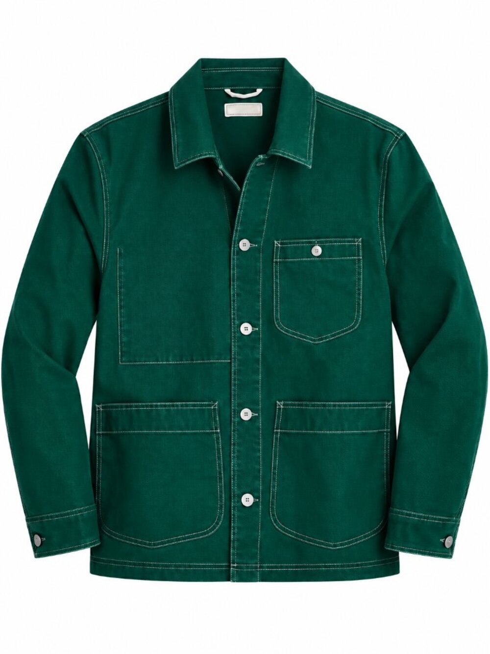 J. Crew x Wallace & Barnes Duck Canvas Utility Chore Jacket Green